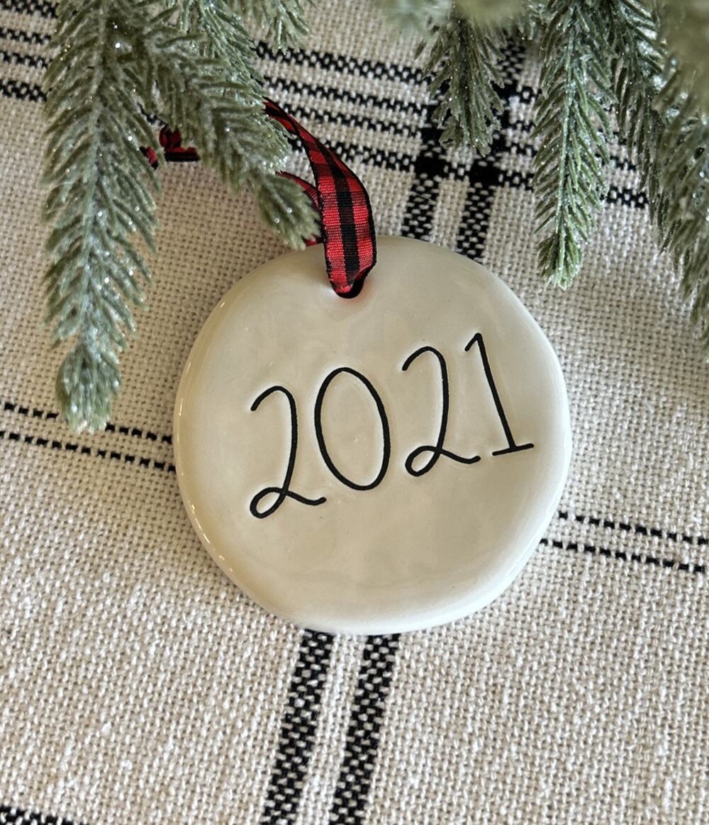 Rae Dunn 2021 Christmas Ornament Artisan Collection by Magenta New - No Package